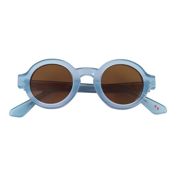 New DANIELLE RATTRAY Blue Round Beck C04 Sunglasses Women - Picture 3 of 4